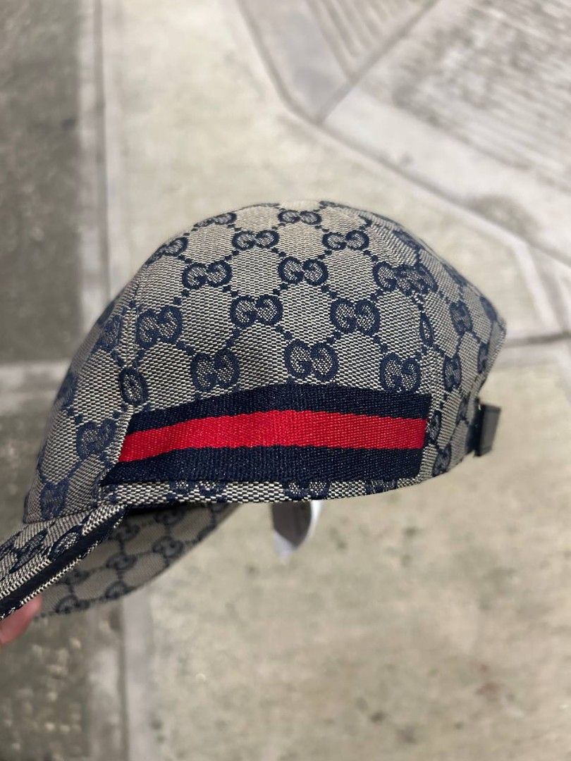 Gucci GG Canvas Web Baseball Cap (Category: Luxury Accessories) located in Manila. Submitted by hiddenrack_1600 (Listing ID 1462022720, Image 2). Description: Gucci GG Canvas Web Baseball Cap Size M (58cm) Complete tags Excellent Condition.