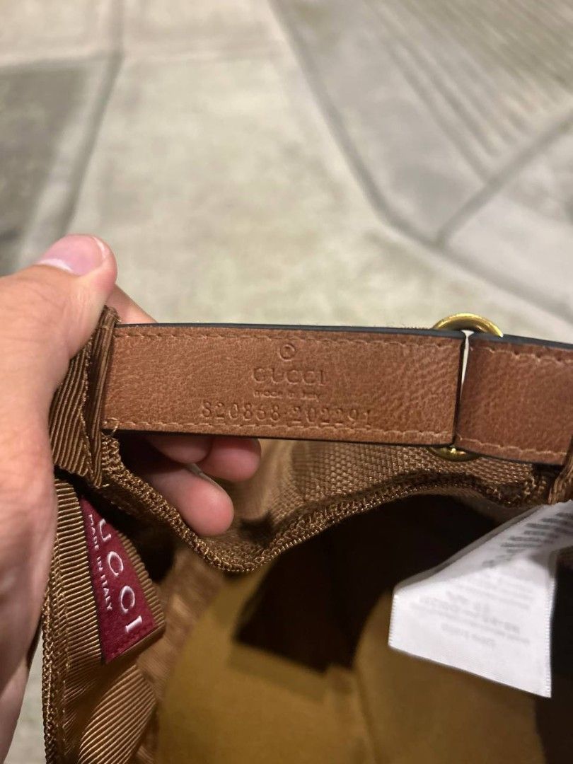 Gucci GG Monogram Baseball Cap (Category: Luxury Accessories) located in Manila. Submitted by hiddenrack_1600 (Listing ID 1462022563, Image 3). Description: Gucci GG Monogram Baseball Cap Size M (57cm) Complete tags Excellent Condition.