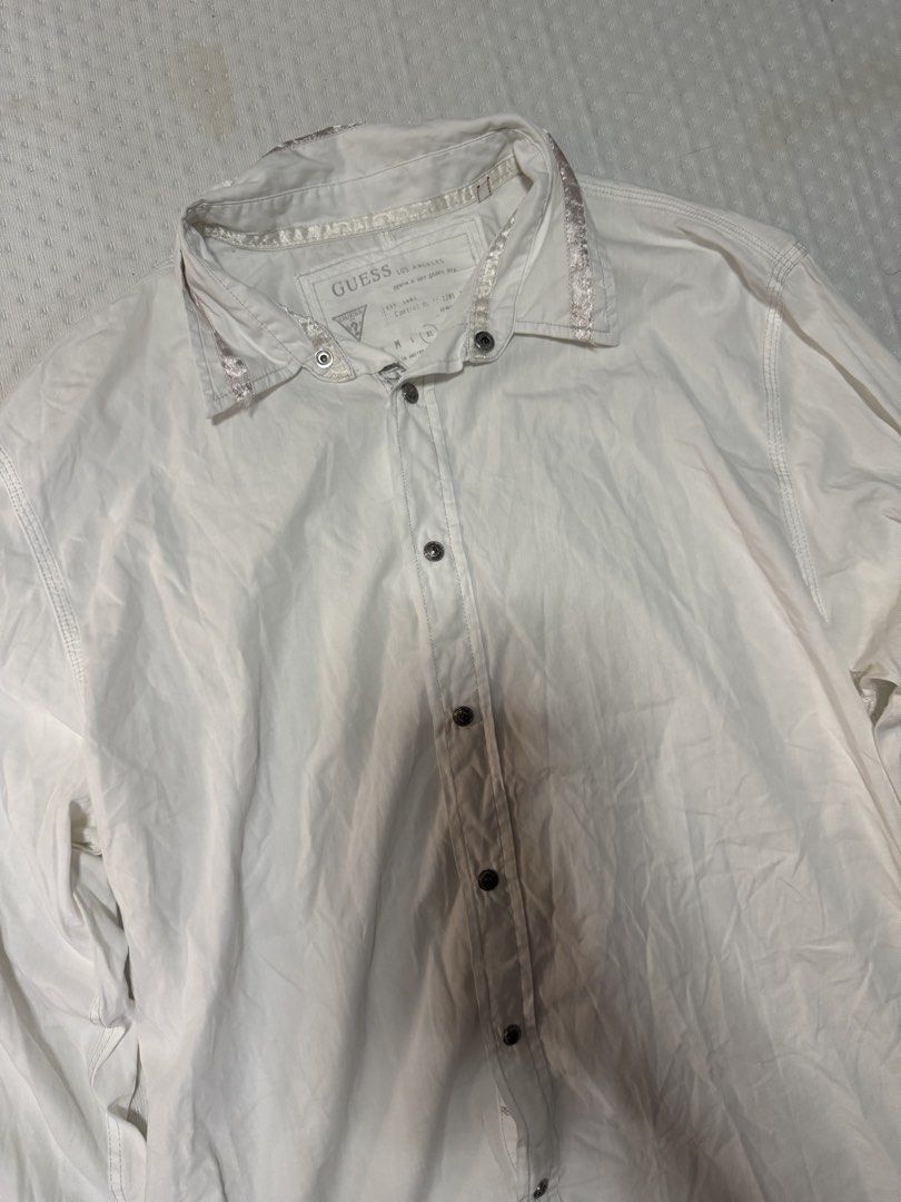 Guess long-sleeve button-down shirt (Category: Tshirts & Polo Shirts ) located in Quezon City. Submitted by pinkyswearshop (Listing ID 1461846988, Image 2). Description: .