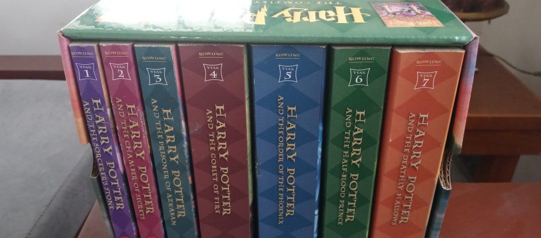 Harry Potter Complete Series Box Set (Category: Storybooks) located in Floridablanca. Submitted by reddiamonds777 (Listing ID 1461856719, Image 2). Description: - Complete collection of all 7 Harry Potter books. - Published by Scholastic. - Perfect for any fan of the wizarding world. - Get all the magical adventures in one convenient box..