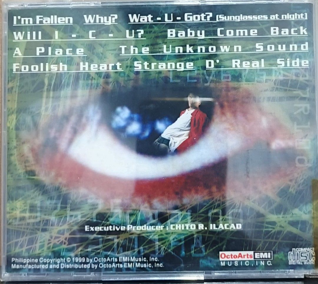 H-BOM D' Real Side OctoArts EMI Music CD (Category: CDs & DVDs) located in Manila. Submitted by ruelcabrer77078 (Listing ID 1461969387, Image 3). Description: - H-BOM D' Real Side CD - Released in 1999 by OctoArts EMI Music - Philippine copyright - Features hit songs: 'I'm Fallen', 'Why?', 'Baby Come Back', 'The Unknown Sound' - Includes original liner notes and tracklist.