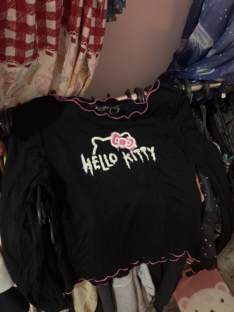 Hello Kitty Longsleeve | Alt | Y2k | 2000s | Emo | Scene (Category: Longsleeves) located in Kalibo. Submitted by risellrika (Listing ID 1461985414, Image 1). Description: rfs: dont use anymore size: medium-large stretchable.