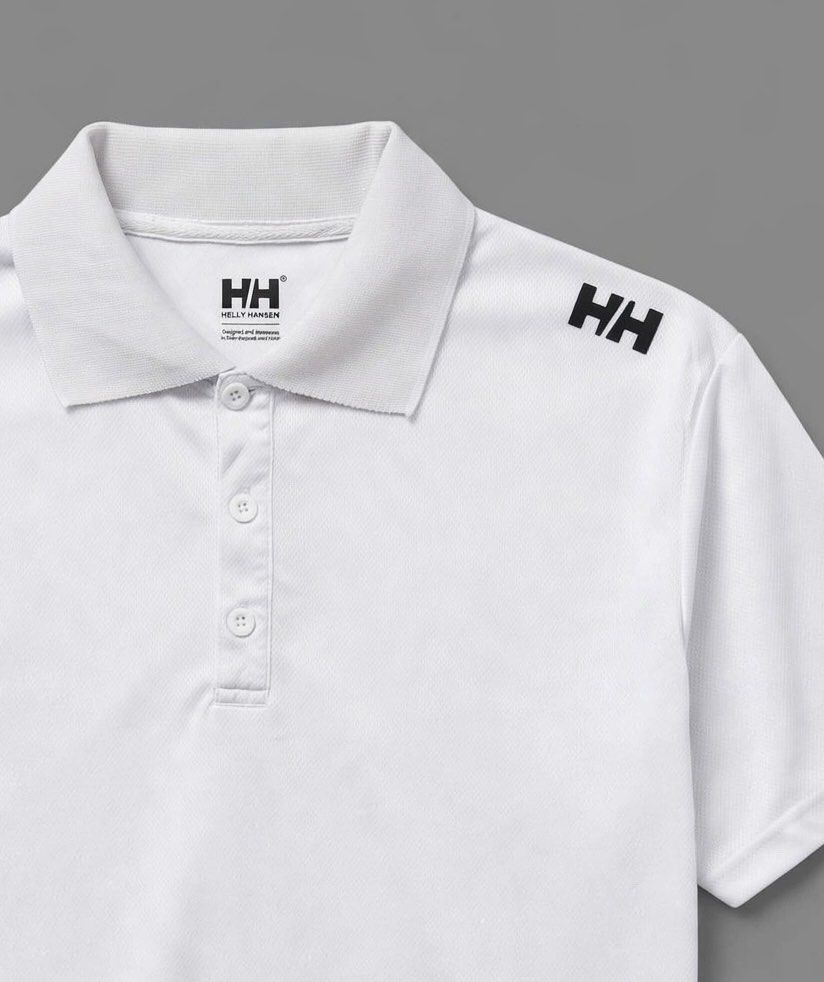 Helly Hansen HH White Polo Shirt (Category: Tshirts & Polo Shirts ) located in Dagupan City. Submitted by hustlercloset (Listing ID 1461850027, Image 3). Description: HELLY HANSEN Tech Trail Shirt - rubber elbow logo - XL on tag - dimes 22.5 x 27.8 - excellent condition - w/ minimal line ran only - P850 + SF 📍Pangasinan based 💸MOP: GCash / Bank Transfer ❌ wala po COD or COP SURE BUYERS ONLY PLS‼️ Disclaimer : ⚠️⚠️⚠️ I am selling thrifted items.