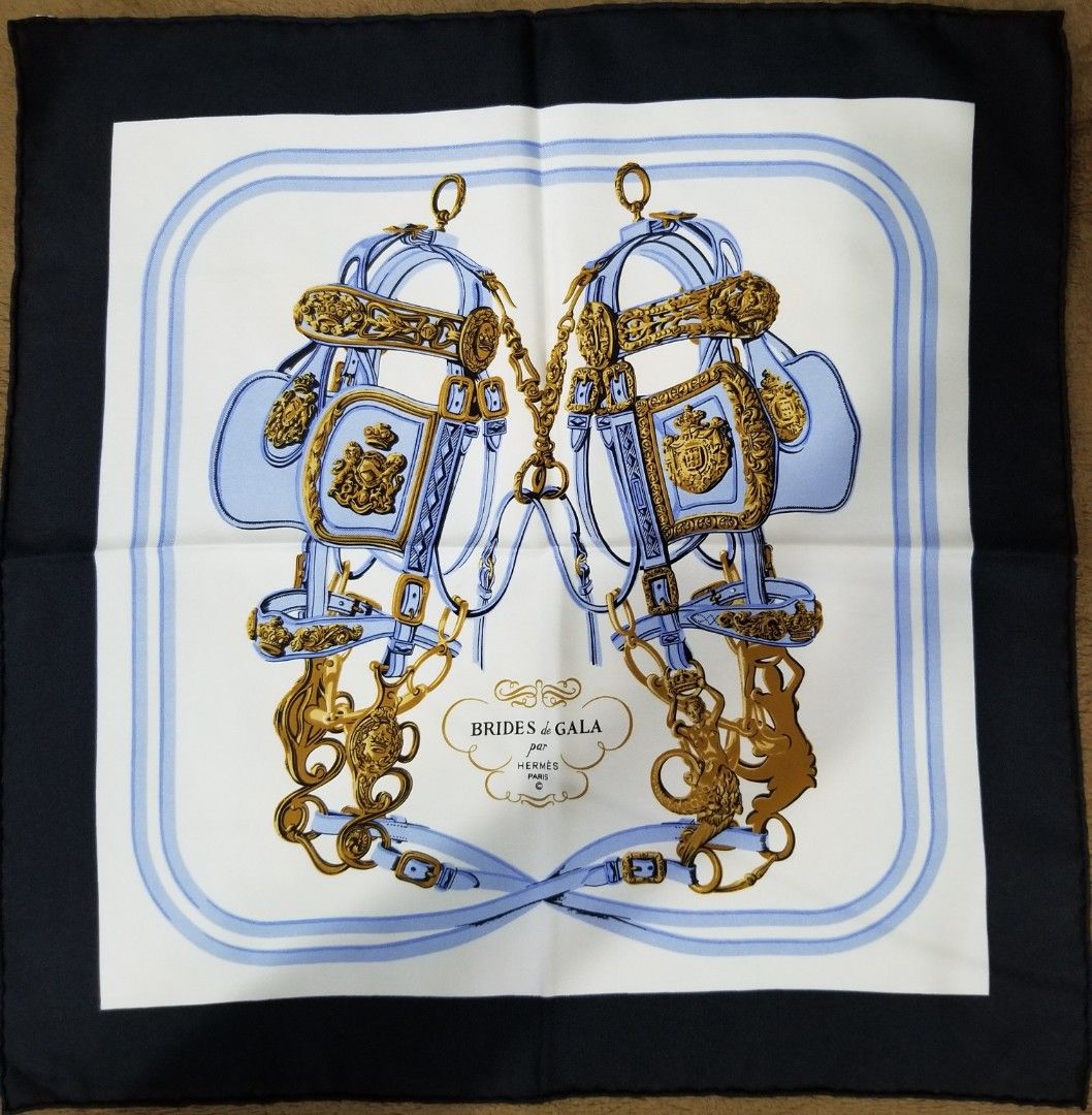 Hermes Silk Handkerchief/Small Bandana (100% Authentic) (Category: Scarves) located in Quezon City. Submitted by scarfandhandkiesroyaltyph (Listing ID 1461965174, Image 1). Description: Hermes Silk Handkerchief/Small Bandana (100% Authentic) Price: 2800 Php A Gorgeous piece fit for a royalty! Material: Silk 100% Dimension: Appox. 17in x 17in.