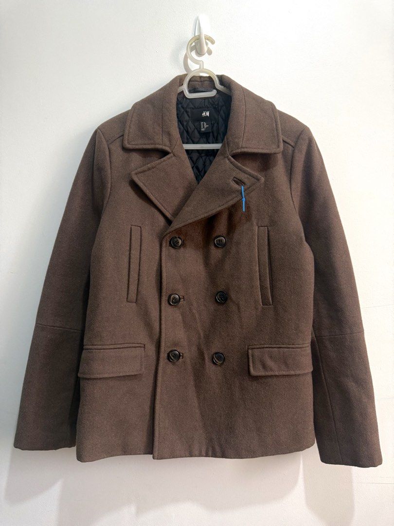 H&M Wool Coat Men Small (Category: Coats, Jackets and Outerwear) located in Balanga. Submitted by winterlab_ph (Listing ID 1461863688, Image 2). Description: W 20 L 27 Keywords: Autumn Wear Winter Wear Spring Wear.