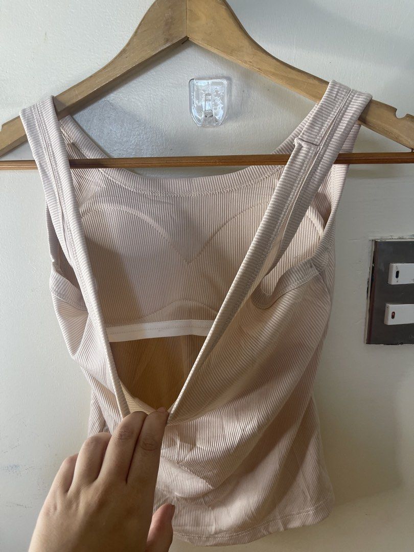 HQ ribbed nude padded top M a38 (Category: Sleeveless) located in Baguio. Submitted by buyforless_2600 (Listing ID 1461859277, Image 2). Description: .