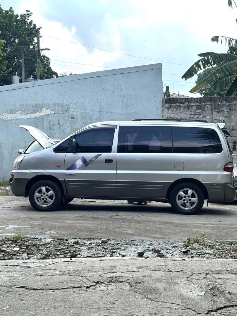 Hyundai Starex (Category: Used Cars) located in Pasig City. Submitted by justinebernabe_ (Listing ID 1461847734, Image 1). Description: Hyundai Grand Starex 2006 Top of the line 250k nego Automatic Trans Diesel New Pms New registered No issue unli check with scanner 10 seaters Cold aircon 159565 odo 2 original key Contact 09269668422.