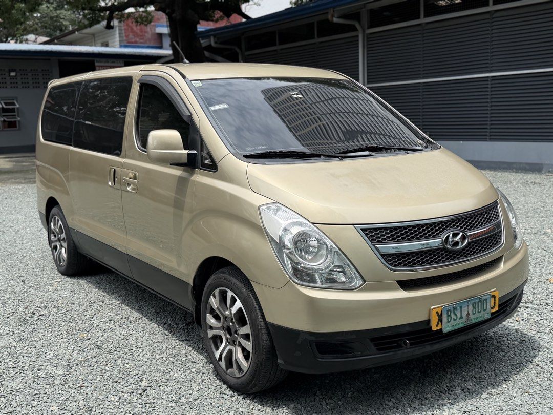 Hyundai Starex (Category: Used Cars) located in Manila. Submitted by kcautotrading (Listing ID 1461979716, Image 1). Description: P328,000 only! 2010 Hyundai Starex TCi Manual transmission 84k mileage (very well maintained) Timing belt was replaced @80k mileage Cold dual aircon 18s aftermarket mags Android head-unit with bluetooth Very good running condition Complete documents Registered Issue: faded hood 📍Location: Malate, Manila 📞 Call: (0927