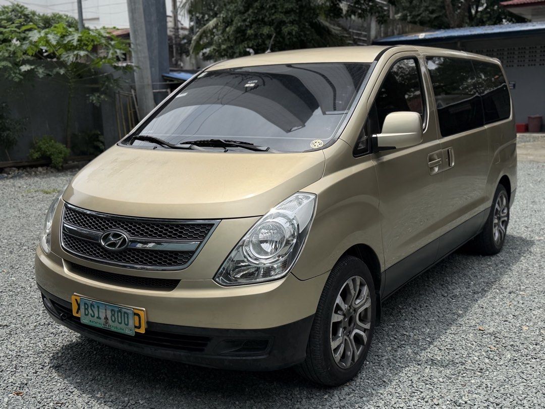 Hyundai Starex (Category: Used Cars) located in Manila. Submitted by kcautotrading (Listing ID 1461979716, Image 2). Description: P328,000 only! 2010 Hyundai Starex TCi Manual transmission 84k mileage (very well maintained) Timing belt was replaced @80k mileage Cold dual aircon 18s aftermarket mags Android head-unit with bluetooth Very good running condition Complete documents Registered Issue: faded hood 📍Location: Malate, Manila 📞 Call: (0927