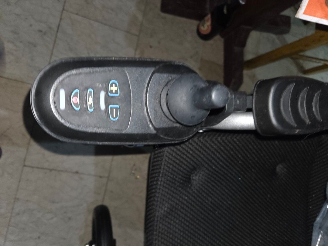 Electric Wheelchair icare E510 (Category: Wheelchairs) located in Las Pinas. Submitted by delphiom34 (Listing ID 1461799172, Image 3). Description: We are selling our- iCare Electric Wheelchair - Easy maneuverability with joystick control - Includes battery pack not used even once...too bulky for our mother - Powered by two rear motors - Comfortable black fabric seat - Durable silver metal frame - Ready for its new owner.
