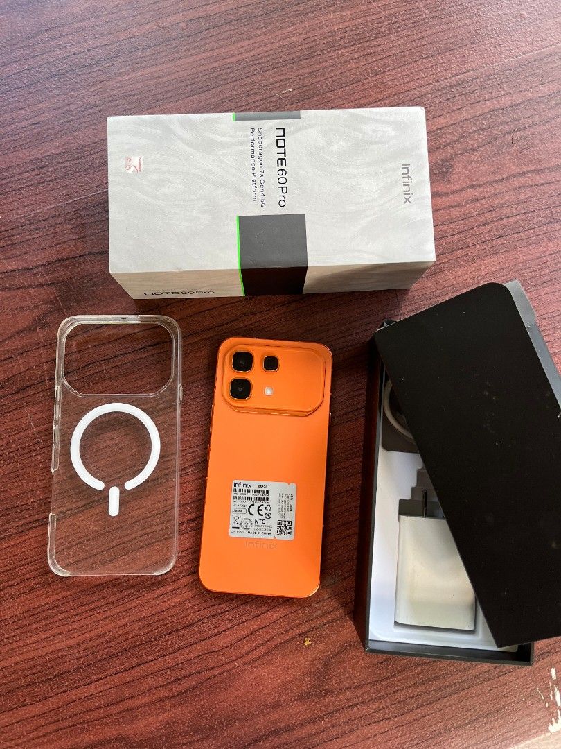 Infinix Note 60 Pro 5G 256GB (Category: Android Others) located in Legazpi City. Submitted by benchiz (Listing ID 1461813088, Image 1). Description: For Sale! 14.9k Infinix Note 60 Pro 5g 256gb No issue Complete Under Warranty Pm directly Legazpi City, Albay.