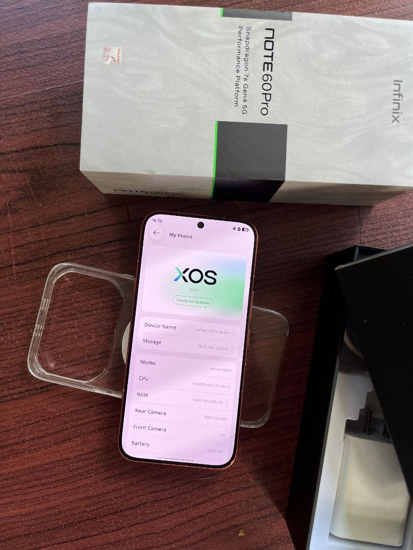 Infinix Note 60 Pro 5G 256GB (Category: Android Others) located in Legazpi City. Submitted by benchiz (Listing ID 1461813088, Image 2). Description: For Sale! 14.9k Infinix Note 60 Pro 5g 256gb No issue Complete Under Warranty Pm directly Legazpi City, Albay.