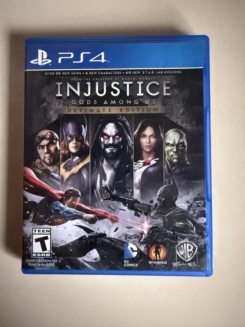 Injustice Gods Among Us Ultimate Edition PS4 (Category: PlayStation) located in Manila. Submitted by jpm317 (Listing ID 1461830714, Image 1). Description: - Injustice Gods Among Us Ultimate Edition for PS4 - Includes over 30 new skins - Features 6 new characters - Comes with 60 S.T.A.R. Lab missions - The ultimate edition for DC comics and fighting game fans.