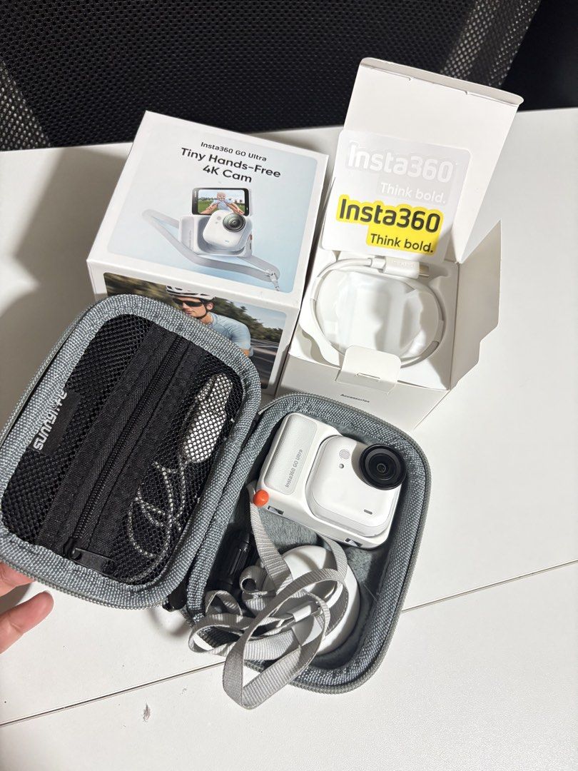 Insta360 GO Ultra Tiny Hands-Free 4K Cam (Category: Cameras) located in Bulacan. Submitted by beejey272756773 (Listing ID 1461926692, Image 1). Description: FOR SALE: Insta360 GO Ultra Standard Bundle + Extras Bought December of 2025 RFS : Hindi ko na nagagamit nakatambak lang sayang ipang bibili ko nalang ng stand mixer ✅ Updated to the latest firmware ✅ Fully functional ✅ Complete with original box ✅ Well maintained Included: 📦 Insta360 GO Ult