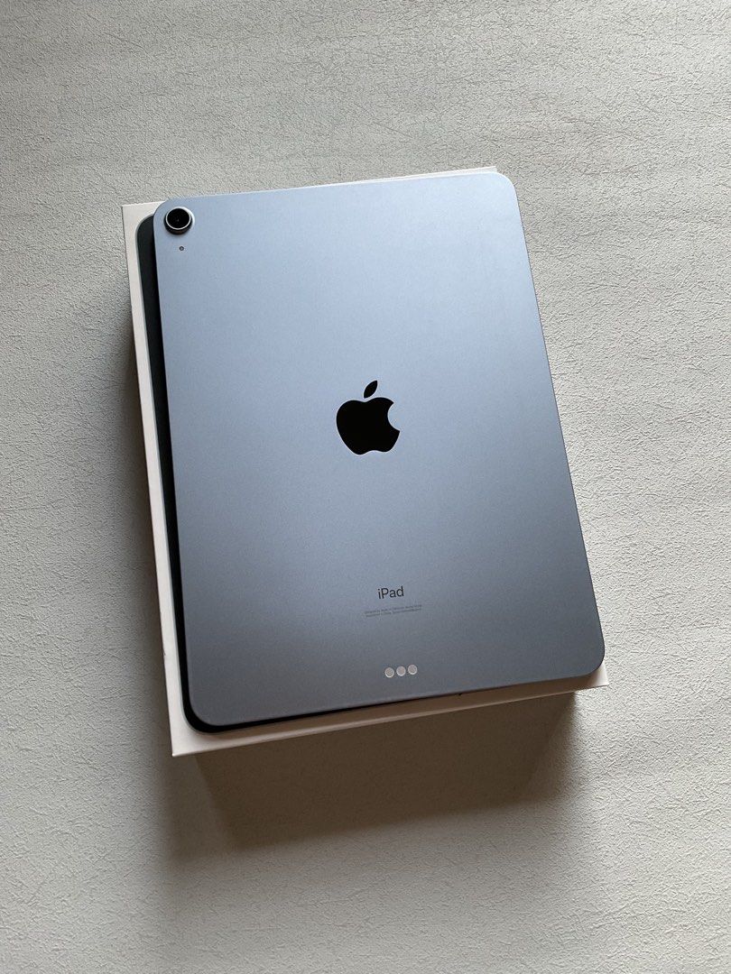 iPad Air 4 11-inch 256GB Sky Blue (Category: iPad) located in Quezon City. Submitted by apple__avenue (Listing ID 1461992108, Image 1). Description: Selling like-new iPad Air 4th Gen, 11 inch, 256GB, & Sky Blue. Bought from PowerMac and complete inclusions with Original Box, Manuals, Cord, & 20W power adapter. Installed with screen protector. Meetups around QC, Fairview, SM North, Manila, Cubao and nearby places Shipping thru LBC COD/COP & Lalamo