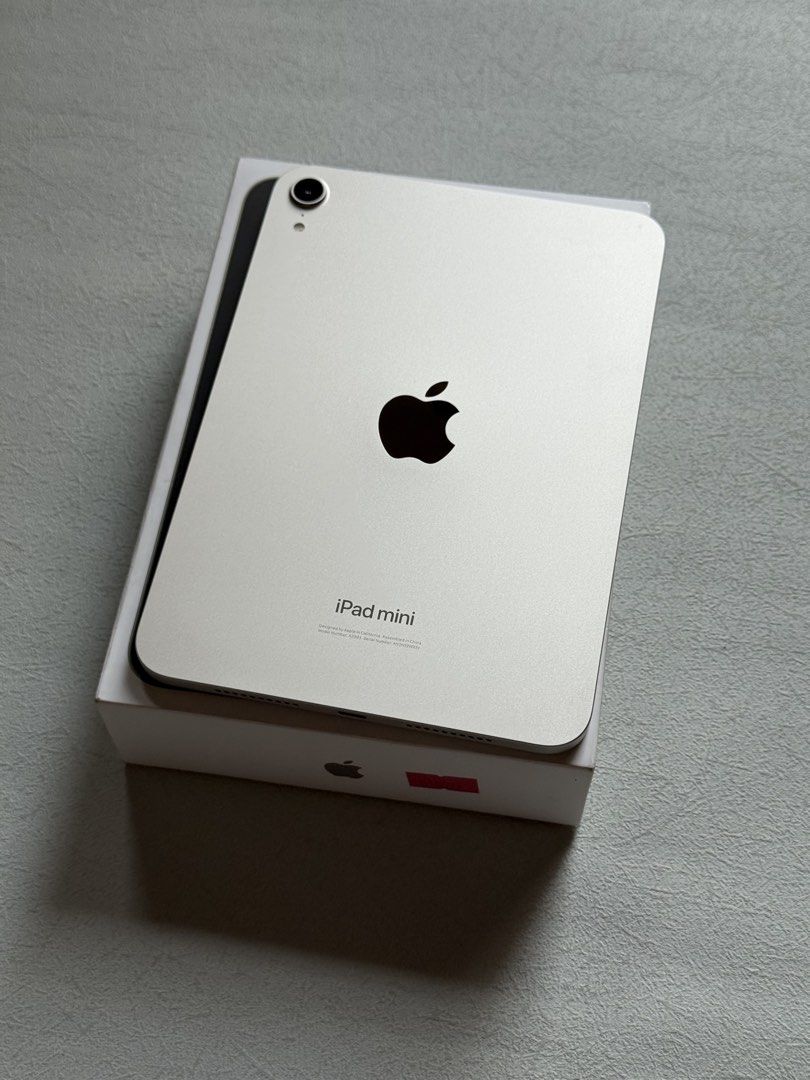 iPad Mini 7th Gen A17 Pro 256GB Starlight (Category: iPad) located in Quezon City. Submitted by apple__avenue (Listing ID 1461995039, Image 3). Description: Selling brand new condition iPad mini 7th Gen, A17 Pro Chip, 256GB, & Starlight. Battery health is 95%. Complete Box, manuals, case, cord, 20W power adapter and installed with screen protector Meetup: QC, Fairview, SM North, Cubao and nearbys Shipping thru LBC COD/COP and Lalamoce.