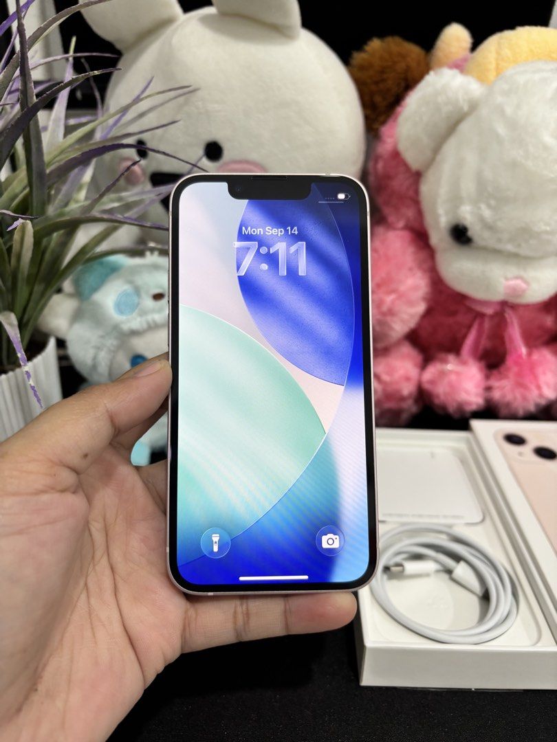 IPHONE 13 MINI 128GB 87% no swap (Category: iPhone 13 Series) located in Mandaluyong City. Submitted by cellspaceph (Listing ID 1461880141, Image 2). Description: IPHONE 13 MINI 128GB factory unlocked 87% battery health all working any sim no major issue php13,999‼️ with original box ,cable no swap 📍near mrt shaw .