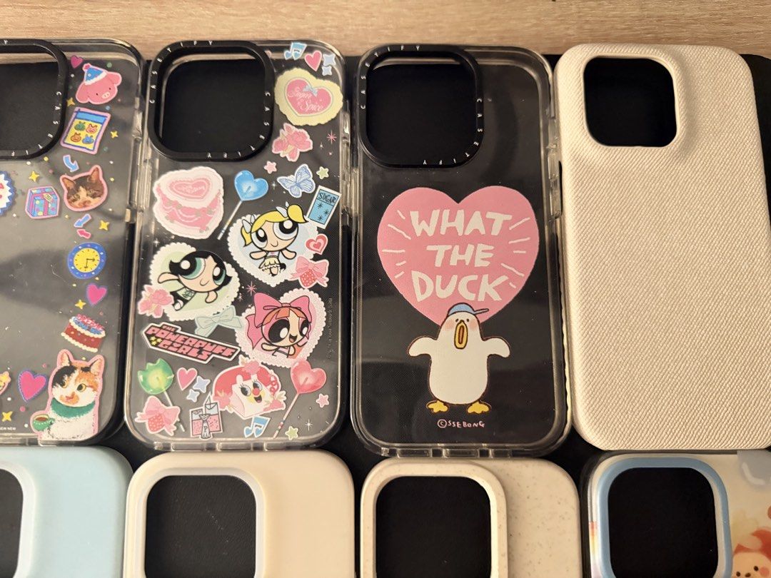 iPhone 14 Pro Cases [TAKE ALL] (Category: Cases & Sleeves) located in Tagum. Submitted by pour_autrui (Listing ID 1461832708, Image 2). Description: Take All iPhone 14 Pro Cases. Lightly used. All clean. Transparent cases appear slightly yellowish. RFS: Upgrade.