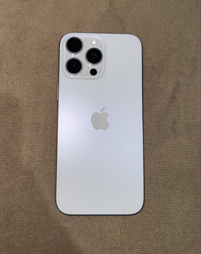 iPhone 16 Pro Max 256 GB White (Category: iPhone 16 Series) located in Caloocan City. Submitted by giansomeof90757 (Listing ID 1461960608, Image 1). Description: iPhone 16 Pro Max 256 GB white excellent condition Battery Health 91% Pristine Condition- Pwede sa maselan Never been dropped or repaired With original box & original charging type C cable Factory Unlocked / Any sim will do With free cases Meet up SM consolacion or Yati Liloan For pick u