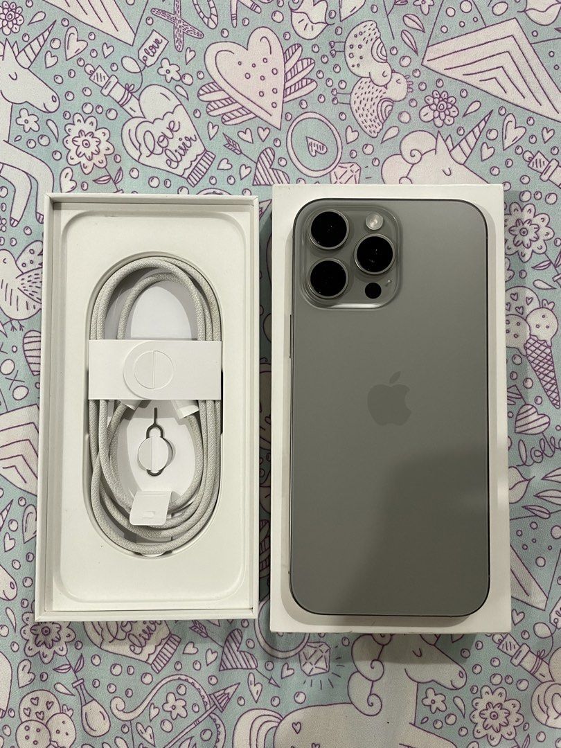 Iphone 16 pro max 256gb (Category: iPhone 16 Series) located in Manila. Submitted by tinybabbles (Listing ID 1461842630, Image 2). Description: For sale only: 16PM 256gb BH 100% 4 cc Unused Personal phone Good as new Meet up only: SM Manila, One Ayala-Makati and Trinoma MOD: Cash only PHP 55,000.00 Feel free to message me.