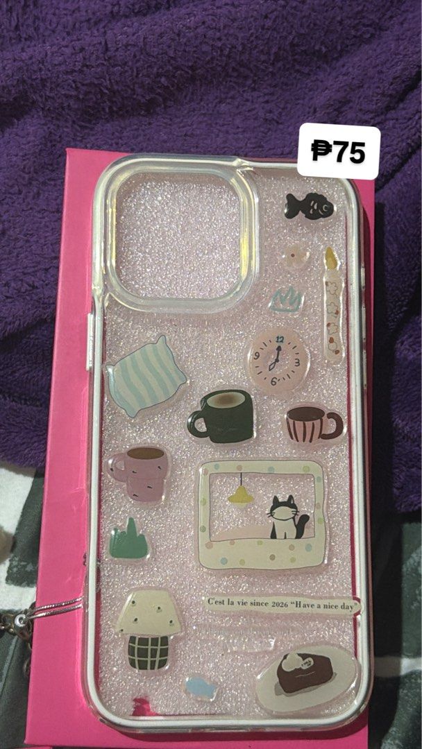 Iphone 16ProMax Preloved cases (Category: Cases & Sleeves) located in Cebu City. Submitted by _vergarastar (Listing ID 1461920226, Image 2). Description: Prices are in the photos; Can message to buy individually Take all for 1,100; Negotiable for sure buyers.