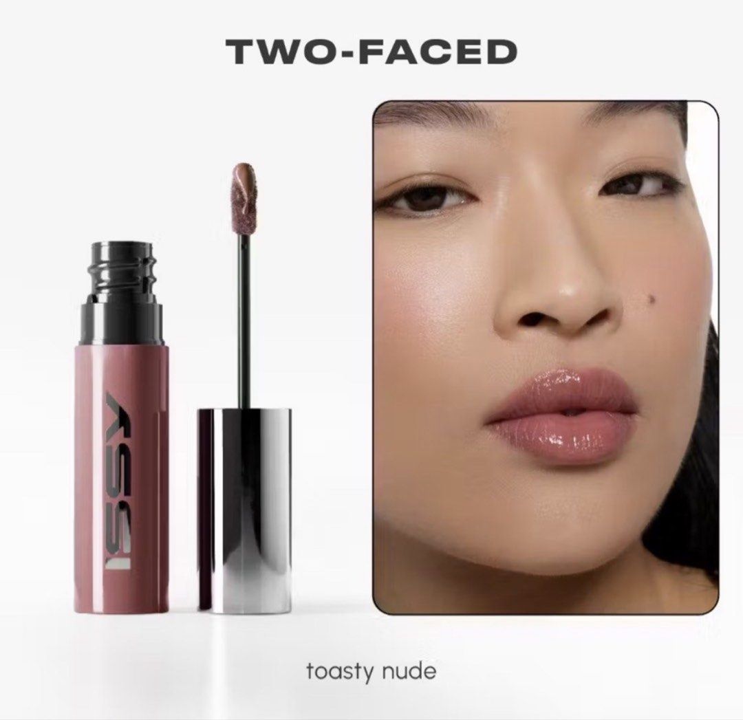 ISSY Two-Faced Lip Lacquer (Category: Makeup) located in Makati City. Submitted by mclovevee (Listing ID 1461904088, Image 1). Description: - shade: two faced - swatched only once - NO box - rfs: not my shade.