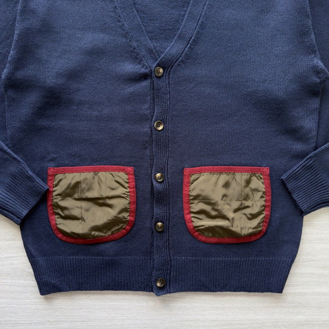 ITsEAN CARDIGAN - Navy (Category: Coats, Jackets and Outerwear) located in Zamboanga. Submitted by timelytreasuresthrift (Listing ID 1461809459, Image 3). Description: ITsEAN CARDIGAN - Navy Excellent Condition Actual measurements (Inches): 27.5 Length 23.5 Armpit to armpit 21.5 Shoulder 22.5 Sleeve Php 1,000 + sf.
