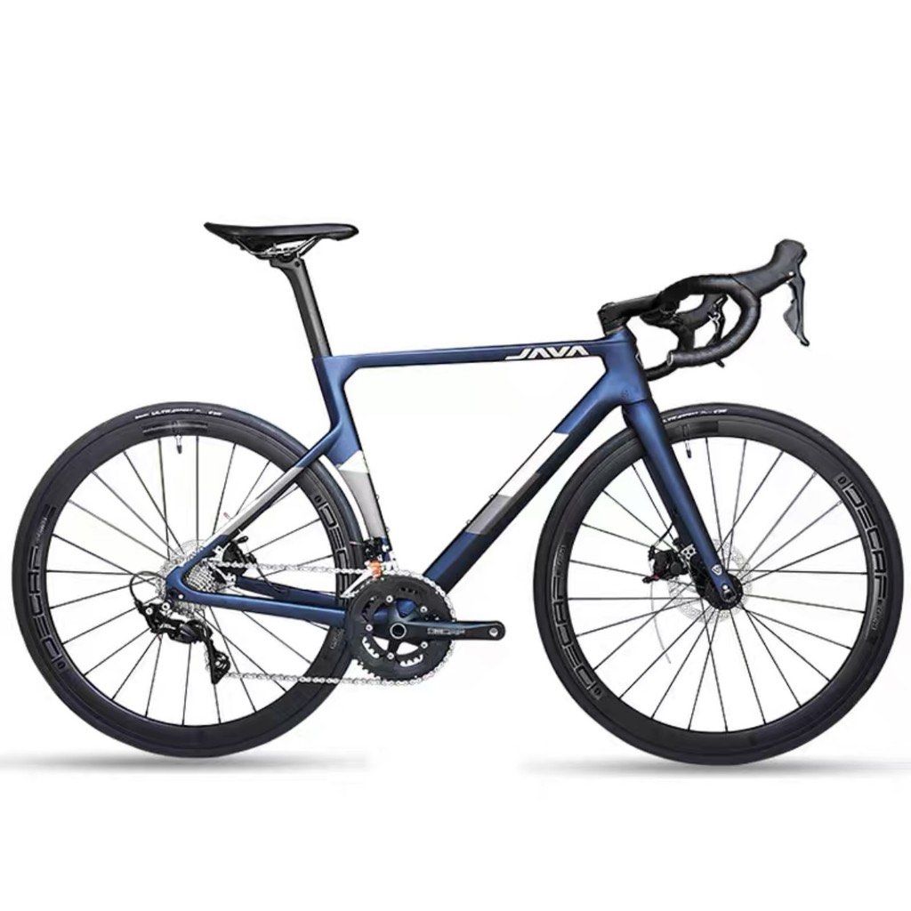 Java Vesuvio (Category: Bicycles) located in Singapore. Submitted by iamruelallan7 (Listing ID 1461907421, Image 1). Description: The Java Vesuvio is an affordable, full-carbon 22-speed road bike equipped with Shimano 105 components and mechanical disc brakes. (Key Specifications & FeaturesFrame & Fork: T700 carbon fiber frame and tapered carbon fork with internal cable routing.Drivetrain: Shimano 105 R7000 2x11 speed shifters and derailleurs wit