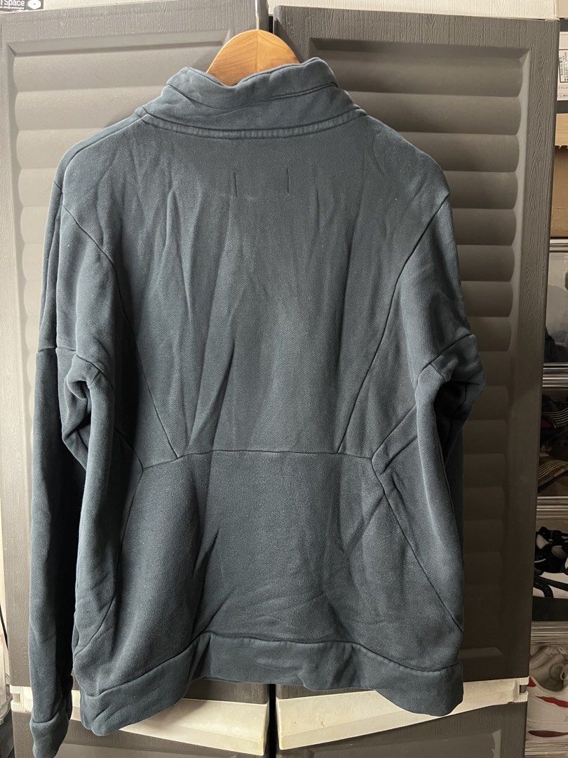 Jordan Black Quarter-Zip Sweater (Category: Coats, Jackets and Outerwear) located in Angono. Submitted by odd.fitt (Listing ID 1461985126, Image 2). Description: Large 22W 27L Missing lace.