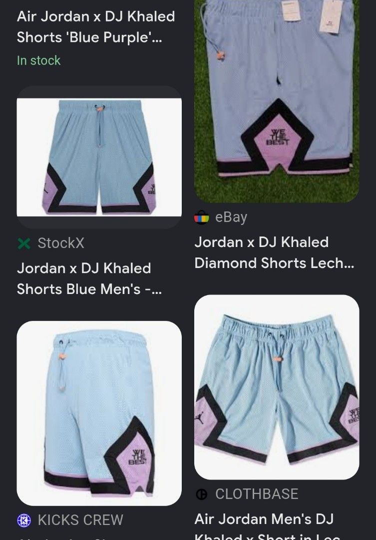 Jordan X Dj Khaled Diamond Short (Category: Shorts) located in Cabuyao City. Submitted by THRIFTHITS (Listing ID 1461824315, Image 2). Description: Jördan X Dj Khaled Diamond Short 💎 (Authentic) Excellent Condition W 32-38 L 18 Mine 1,499‼️ Direct Message Me and add For Fast Transaction ty .