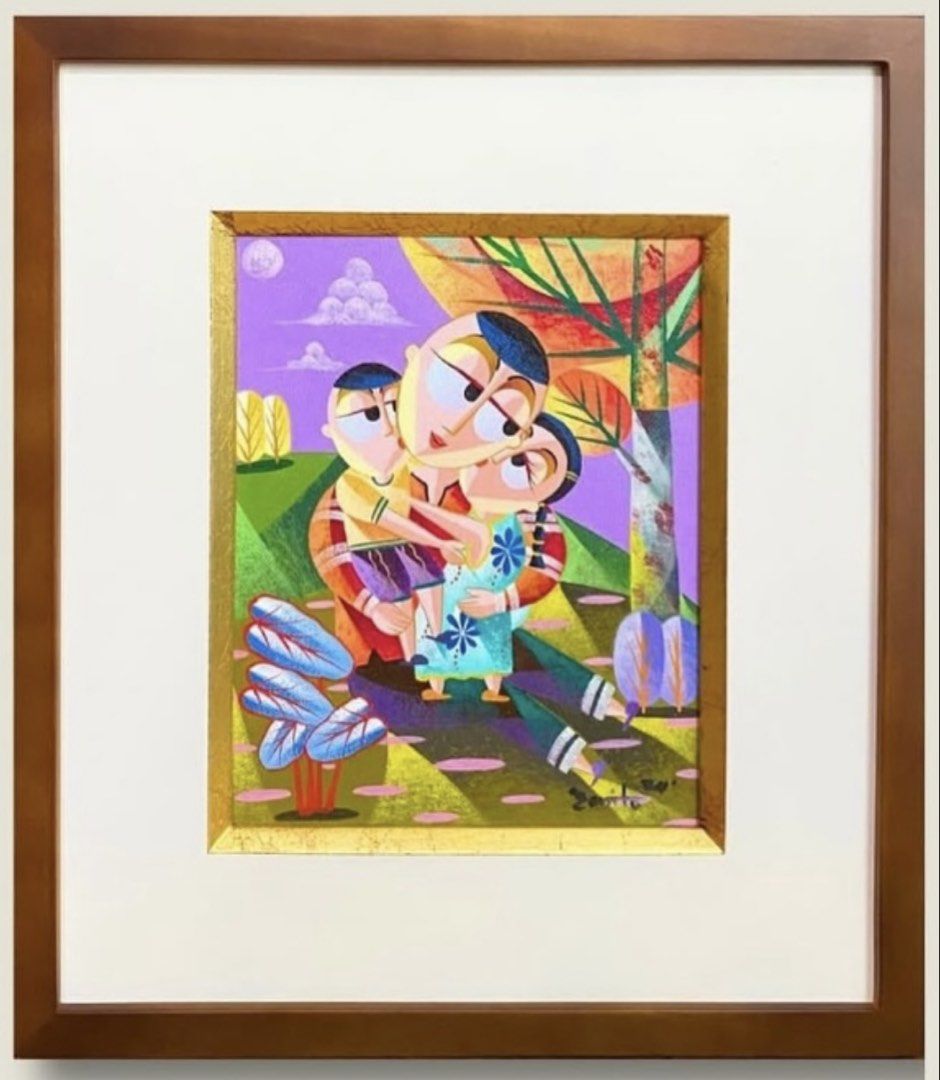 Jovan Benito painting (Category: Art & Prints) located in San Jose del Monte. Submitted by ronnieredram (Listing ID 1462032604, Image 1). Description: Jovan Benito painting -“Sweet Moment”; “Boating”; “Vendor” -oil on canvas -10x8” unframed; 16.5x14.5” framed -2024 with COA signed by artist part of personal collection Price is per painting .