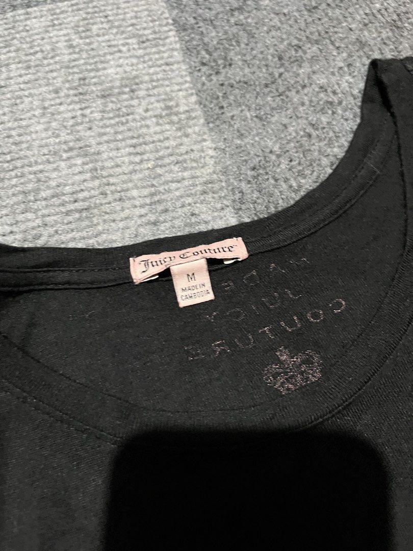Juicy couture graphic design Asymmetrical top (Category: Shirts) located in Naga. Submitted by kots_rojan (Listing ID 1461974445, Image 3). Description: in excellent condition size M no issue complete tags color rate 9.5/10.