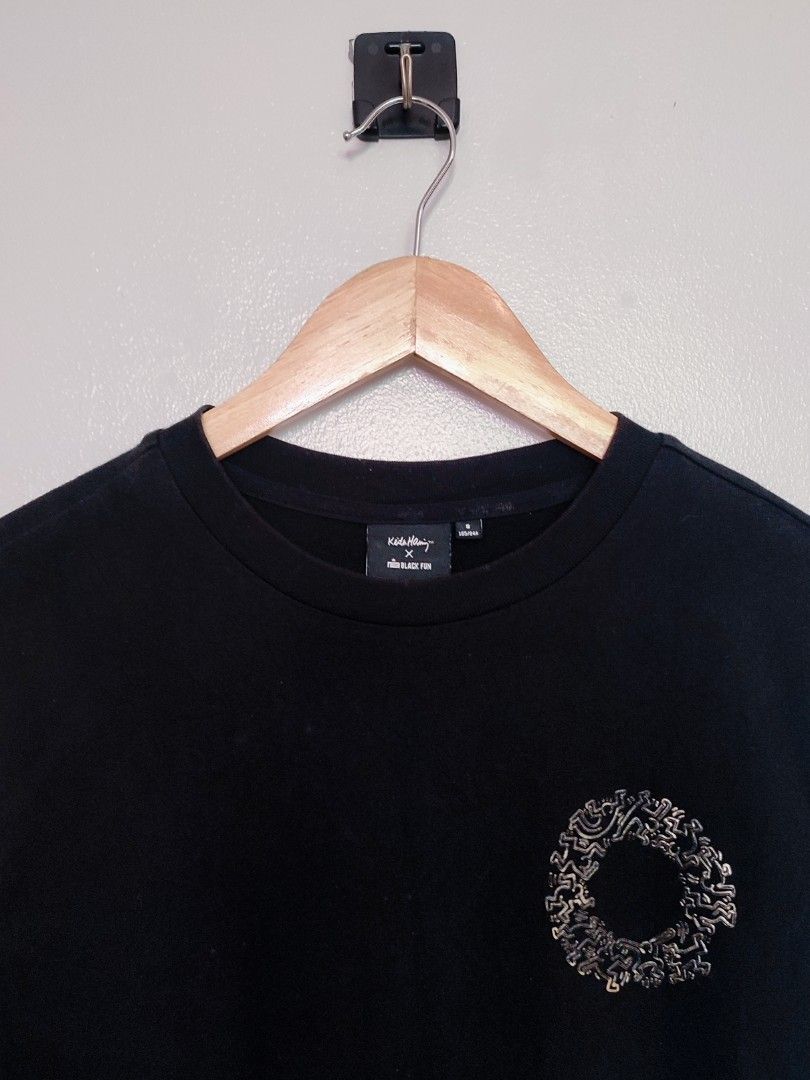 Keith Haring x Black Fun Mullet Shirt (Category: Tshirts & Polo Shirts ) located in Ibajay. Submitted by trendholicrepublique (Listing ID 1461813193, Image 3). Description: Keith Haring x Black Fun Mullet Shirt 259 PHP Color Rate 9.8/10 Small On Tag (18 x 27.5) Very Good to Excellent Condition (need wash).