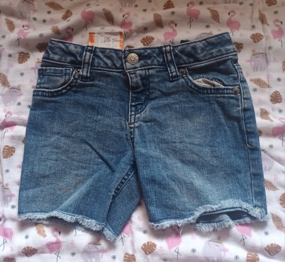 Kids Denim Shorts (Category: Babies & Kids Fashion) located in Pasig City. Submitted by zeallion_149f0e (Listing ID 1461868646, Image 1). Description: - Adorable blue denim shorts for kids - Trendy frayed hem detail - Classic 5-pocket design - Secure button and zip closure - Ideal for everyday casual wear - Effortlessly pairs with t-shirts and tops.