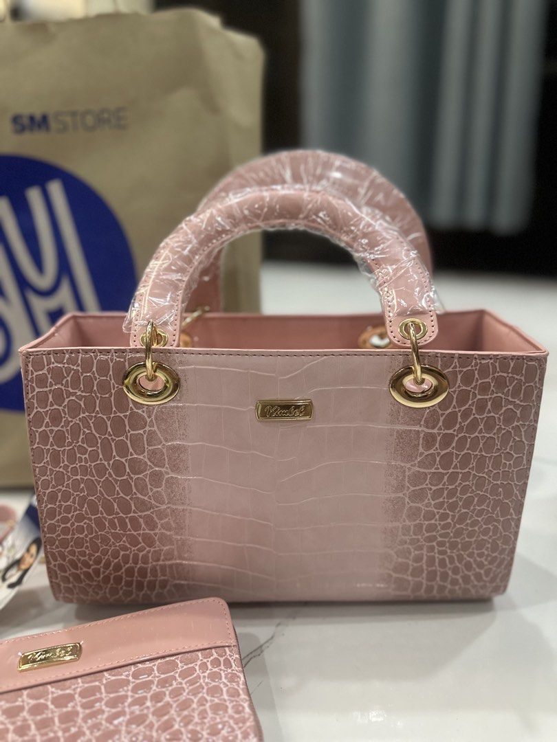 Kimbel Pink High Quality Bag with Matching Wallet (Category: Shoulder Bags) located in Quezon City. Submitted by annaffordableshop (Listing ID 1461949596, Image 3). Description: Original price: 2999 Rfs: impulsive buy huhu super pretty! get nyo na (slightly negotiable for sure buyer).