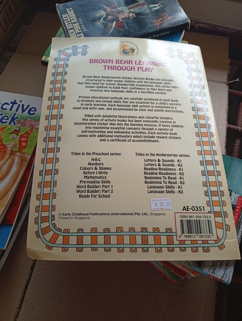 Kindergarten Letters & Sounds K2 Sticker Book (Category: Children's Books) located in La Trinidad. Submitted by cla.rissa317 (Listing ID 1461960794, Image 2). Description: 🌻❣️AVAILABLE❣️🤗🌿 Authentic Books Well Used, expect dents, creases, foxing, tanning...etc Location: Benguet Kindly message me for more inquiries and for your orders, thank you. I'll send more photos upon request☺️ For Dropping (COP/GCash) 🍂Malcolm Square, Baguio 🍂Km5, Pico,