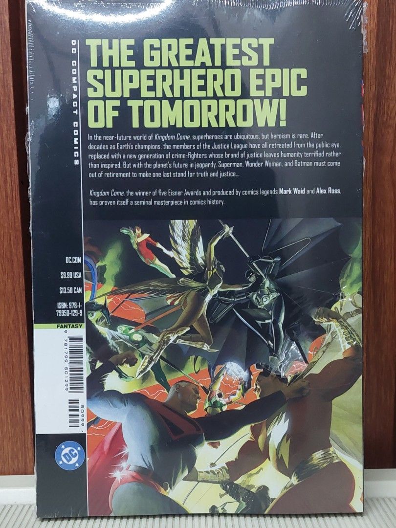 Kingdom Come DC Compact Comics Edition (Category: Comics & Manga) located in Pasig City. Submitted by toydaddyph (Listing ID 1461822564, Image 3). Description: Item is a brand new, sealed and never opened, KINGDOM COME DC Compact Comics Edition Paperback. Winner of five Eisner and Harvey Awards, KINGDOM COME is the best-selling graphic novel from acclaimed writer Mark Waid and superstar painter Alex Ross. Originally published as a 4-issue series 