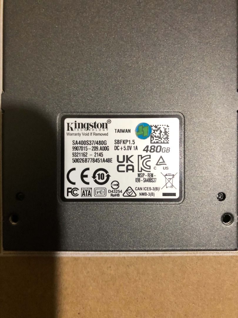Kingston A400 480GB SSD (Category: Computer Parts) located in General Trias. Submitted by fourdc (Listing ID 1461801411, Image 3). Description: Slow computer due to HDD or need extra storage for files/games? - Freebie: Brand new SATA cable - Price: ₱2,395 - Performance: 100% - Health: 97% - Kingston SSD Manager Verified 📍 Imus/General Trias, Cavite 🚚 Shipping available 📩 PM for inquiries! .