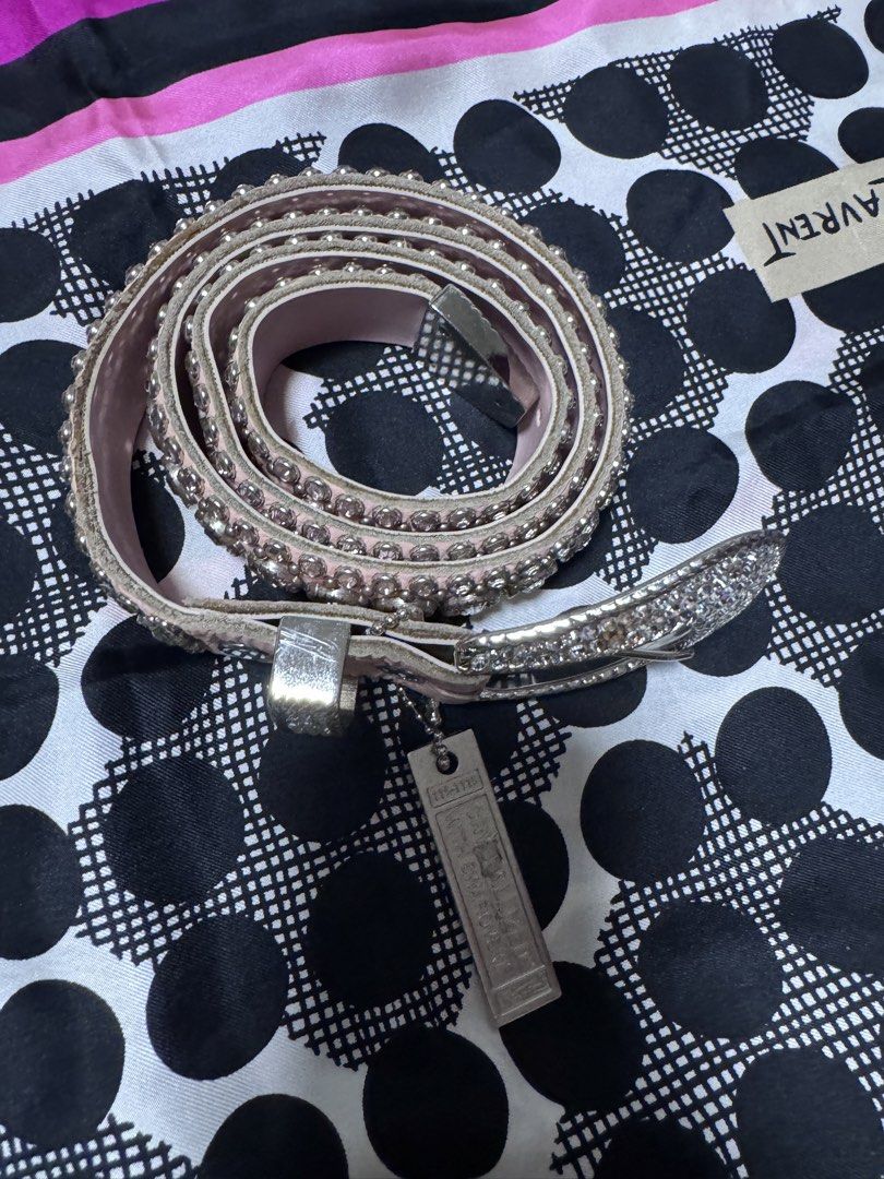 KIPPYS BELT Crystalized with SWAROVSKI (Category: Luxury Accessories) located in Marikina City. Submitted by luvbags40524 (Listing ID 1461975417, Image 1). Description: Good condition Size 32 Made w/ Swarovski crystal Kippys Belt Dm for interested .
