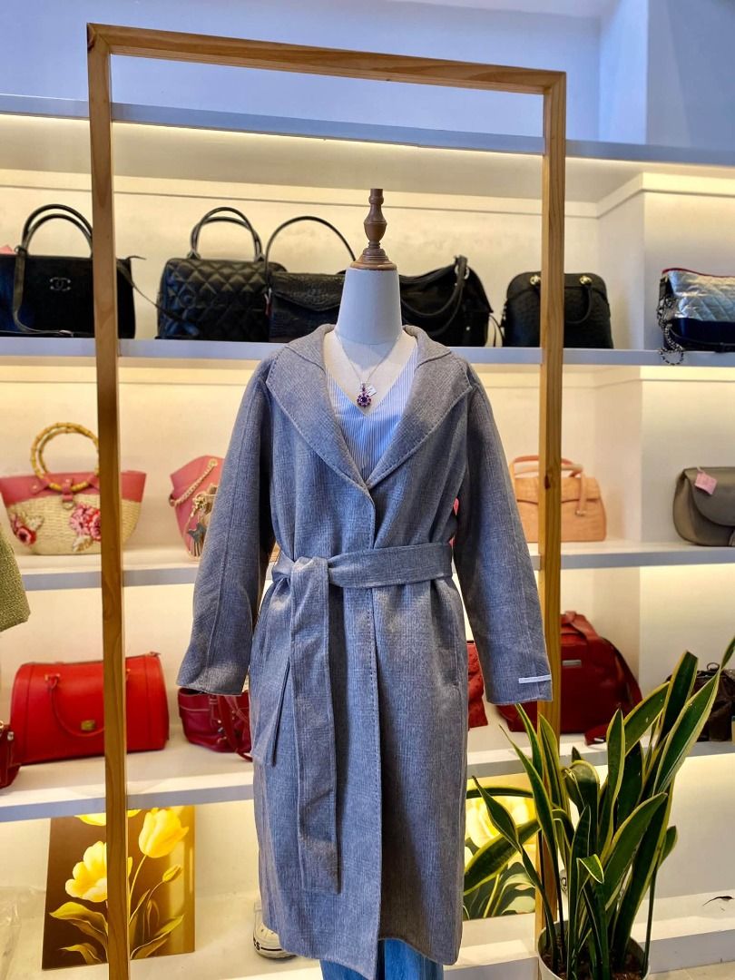 KOREAN HANDMADE BELTED COAT (Category: Coats, Jackets and Outerwear) located in Baguio. Submitted by asna_taku (Listing ID 1461909717, Image 1). Description: S-M.