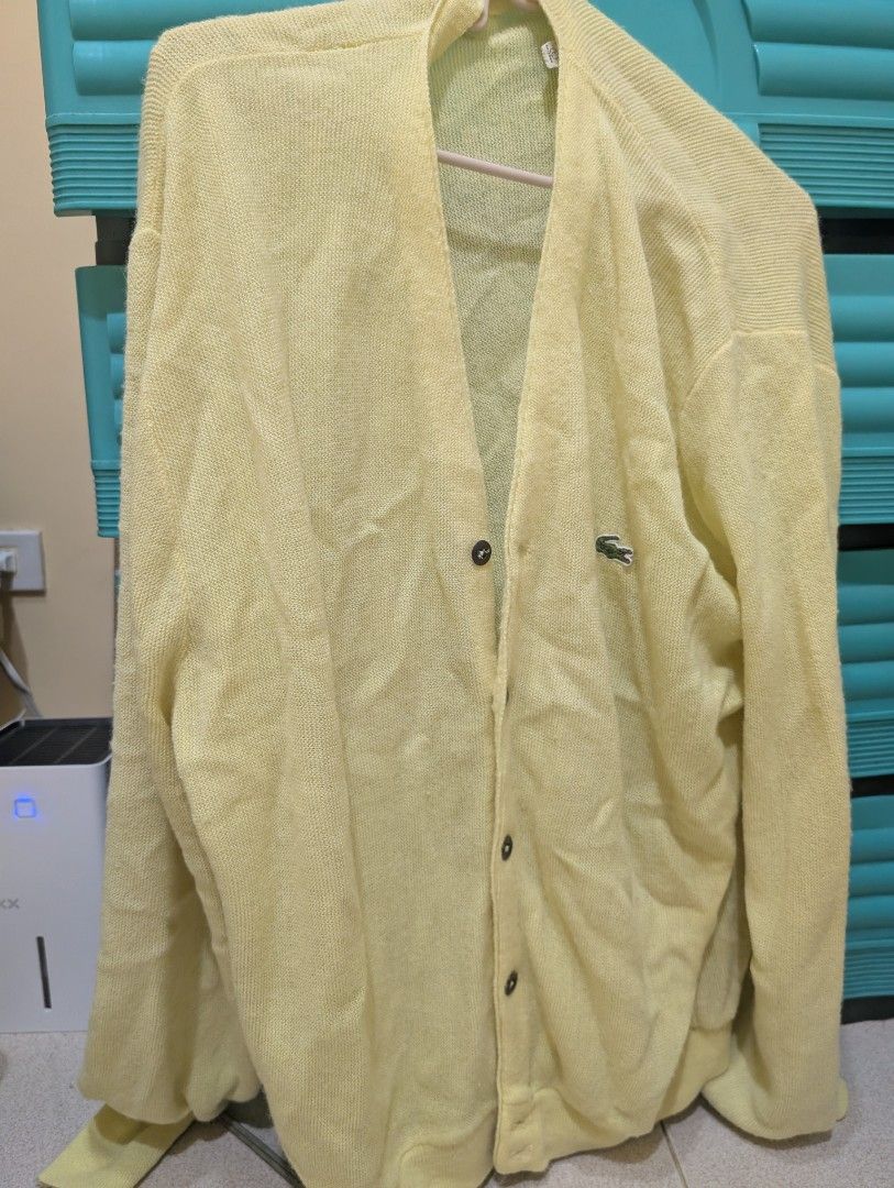 Lacoste Izod Cardigan (Category: Coats, Jackets and Outerwear) located in Del Monte. Submitted by emman08255 (Listing ID 1461851961, Image 3). Description: IZOD Lacoste Cardigan Tyler the creator vibes W 23 L 24 ISSUE: Missing Tag, stitches.