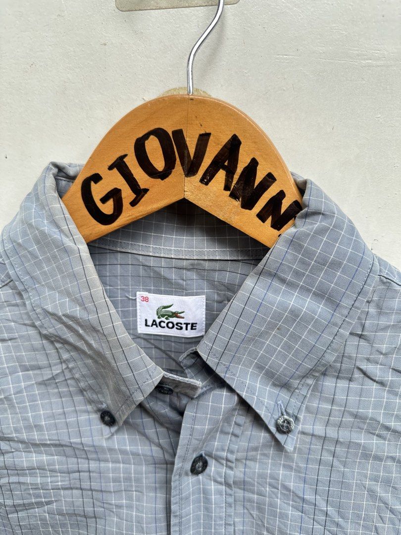 Lacoste Men’s Long Sleeve Grid Plaid Button-Down Shirt (Category: Tshirts & Polo Shirts ) located in Ozamiz City. Submitted by quick_done_deals (Listing ID 1461811767, Image 2). Description: 🛒 ** Lacoste Men’s Long Sleeve Grid Plaid Button-Down Shirt ** 🩶 💯 Excellent Condition 📐 Dimes: L Front 28.5 Back 32 x W22 (M) 🔍 Issue: None 🎨 Color Rate: 9.5 / 10.