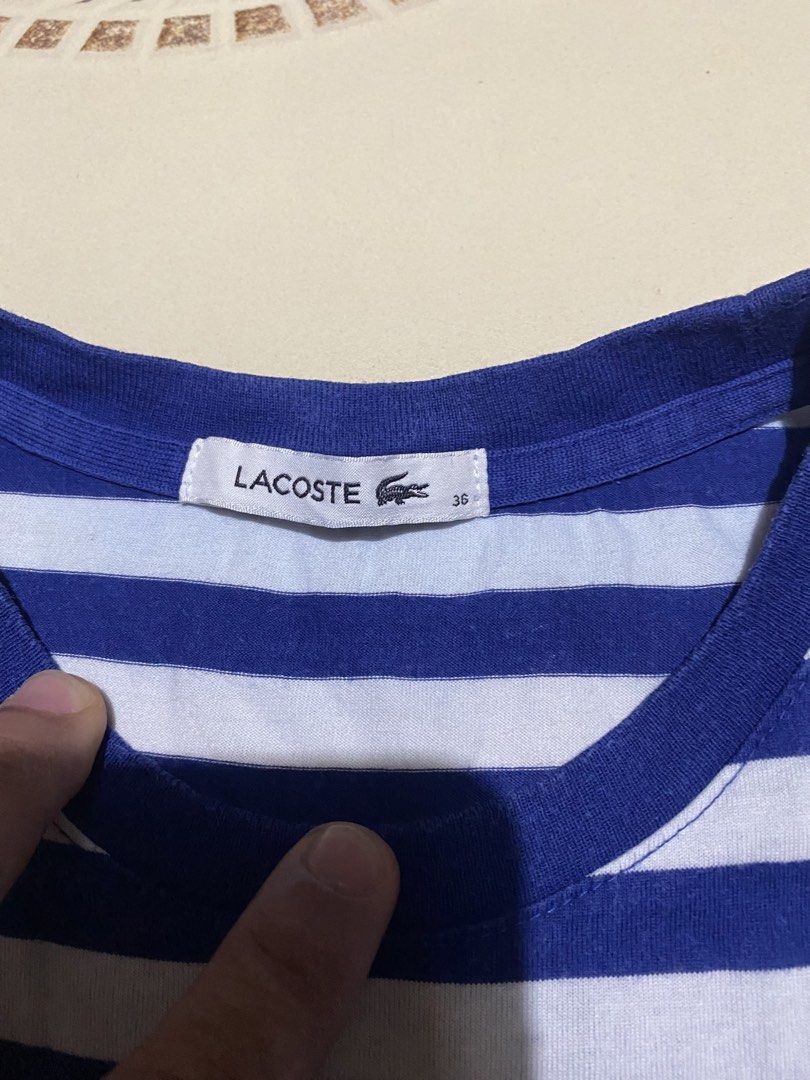 Lacoste shirt womens(authentic) (Category: Shirts) located in Cebu City. Submitted by hustler_69 (Listing ID 1461798635, Image 3). Description: Lacoste shirt womens(authentic) Size 36 16 width 24 length Excellent condition Details are all posted.