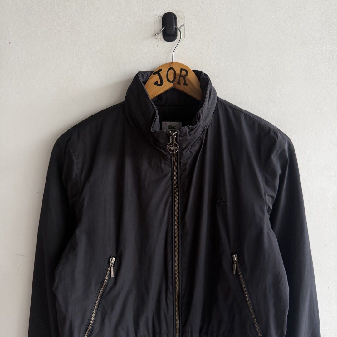 Lacoste windbreaker jacket (Category: Coats, Jackets and Outerwear) located in San Fernando. Submitted by jorjorr (Listing ID 1461871844, Image 2). Description: Lacoste windbreaker jacket Guaranteed Original 💯 38 on tag Womens 21 width 26 length Excellent condition Minimal issue cut wash-tags and cut hood Color may vary due to lighting P1,899.