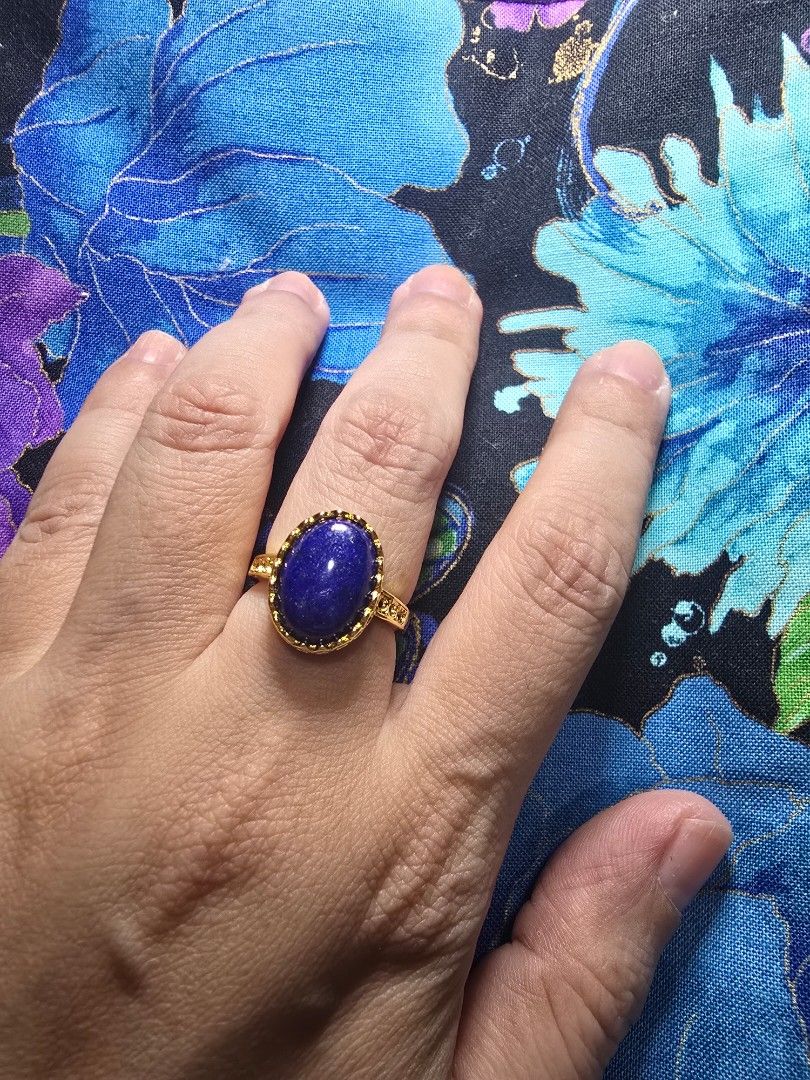 Lapis Lazuli Ring (Category: Rings) located in Santa Rosa. Submitted by crystal1.0 (Listing ID 1461943862, Image 2). Description: Adjustable ring. Stainless steel.
