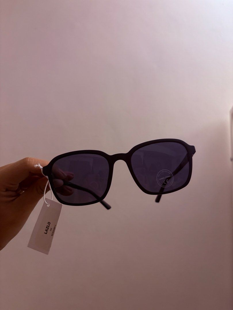 LAZLO Sunglasses (Category: Sunglasses & Eyewear) located in Mandaluyong City. Submitted by mikasalamante (Listing ID 1461882951, Image 1). Description: Sunnies Lazlo ₱595 orig price selling for ₱380 only! Never used, just opened With pouch.