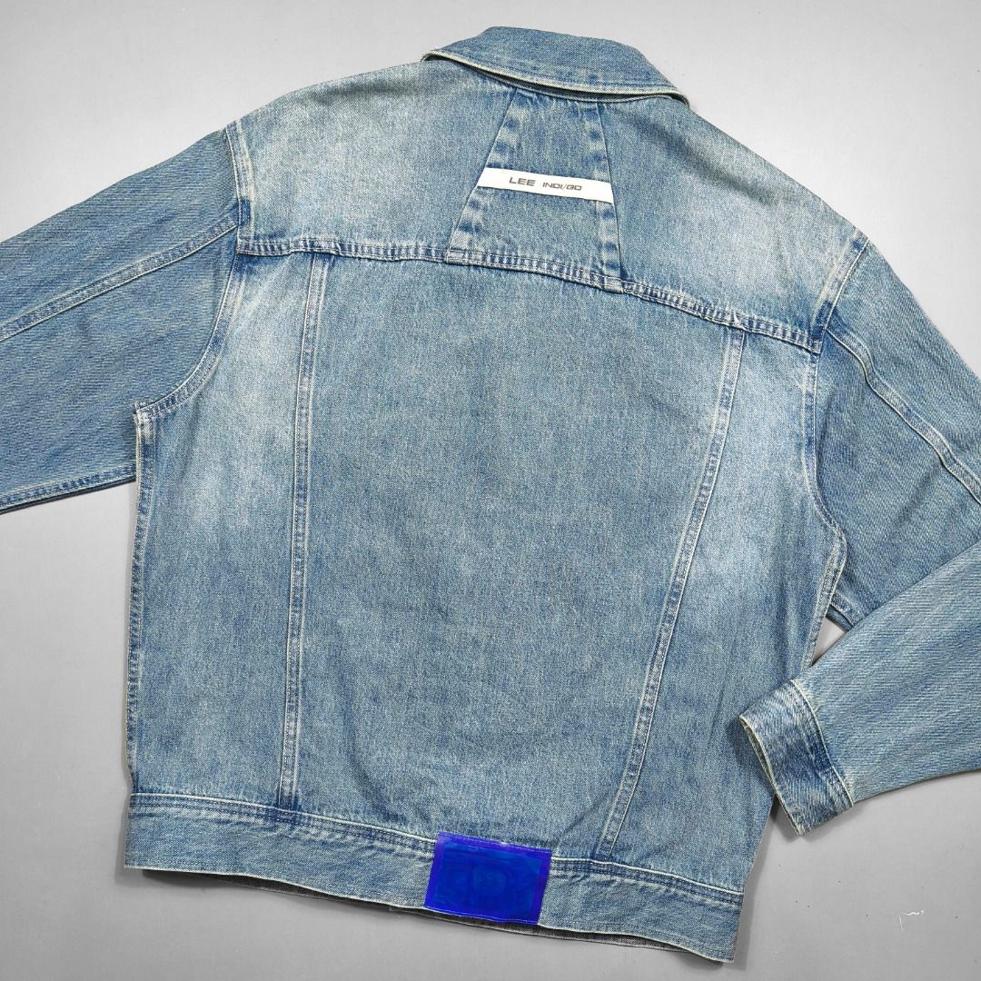 LEE INDIGO S/S25 TRUCKER DENIM JACKET (Category: Coats, Jackets and Outerwear) located in Baguio. Submitted by curatedandselected (Listing ID 1461903966, Image 3). Description: Size: large Dimes: 23.5W x 27.5L Condition: 9.5/10 Fabric: denim.