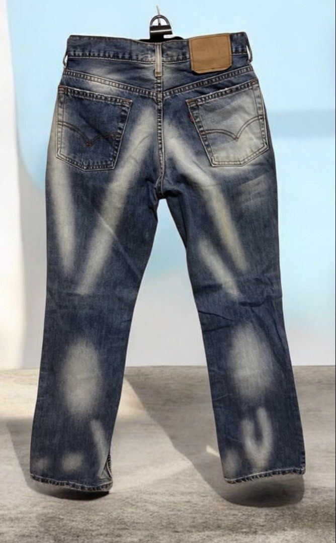 Unique Levi's Jeans Distressed Blue Wash (Category: Jeans) located in Quezon City. Submitted by letsdeclutter101 (Listing ID 1461980117, Image 2). Description: - Classic Levi's 501 jeans - Blue wash with a distressed look - Straight leg fit - Button fly closure - Great for everyday wear - Pre-loved, still has plenty of life left - Please check photos for exact condition.