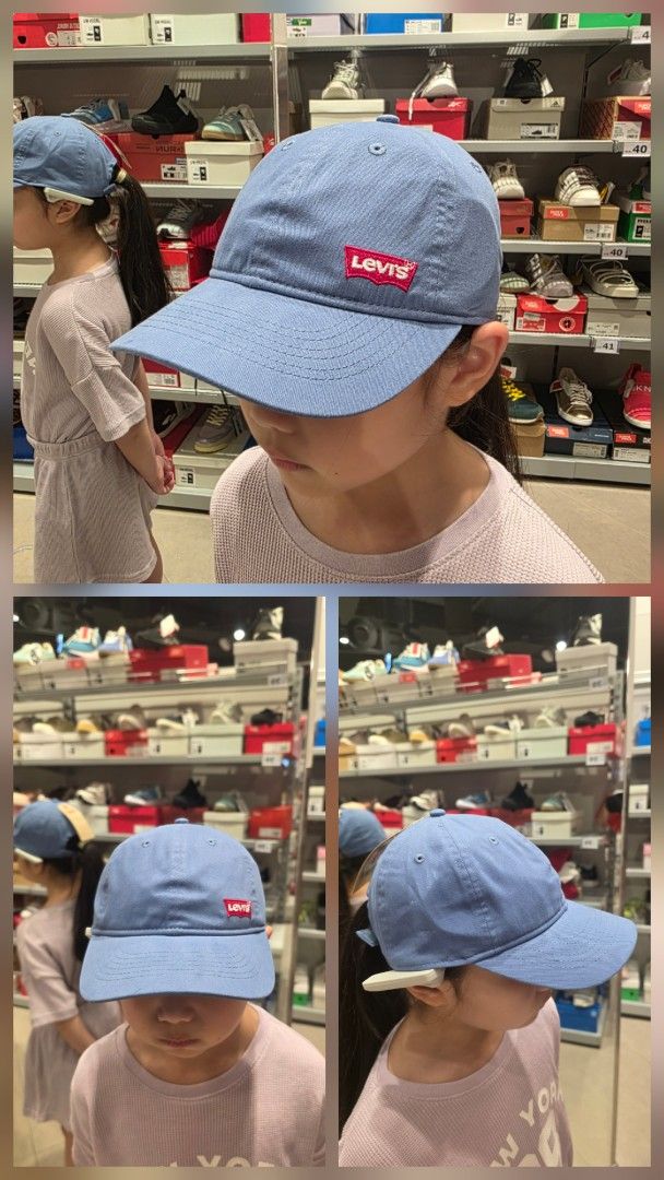 Levi's Blue Cap (Category: Babies & Kids Fashion) located in Rodriguez. Submitted by pasabuymokaykwe_dubai (Listing ID 1462004059, Image 1). Description: ✅️Brand New ✅️From Dubai ✅️Original - Classic blue Levi's cap (with tag) - Features iconic red and white logo patch - Adjustable strap for a comfortable fit (likely kids' size but adjustable) - Ideal for sunny days and casual outfits - Easy to wear and stylish.