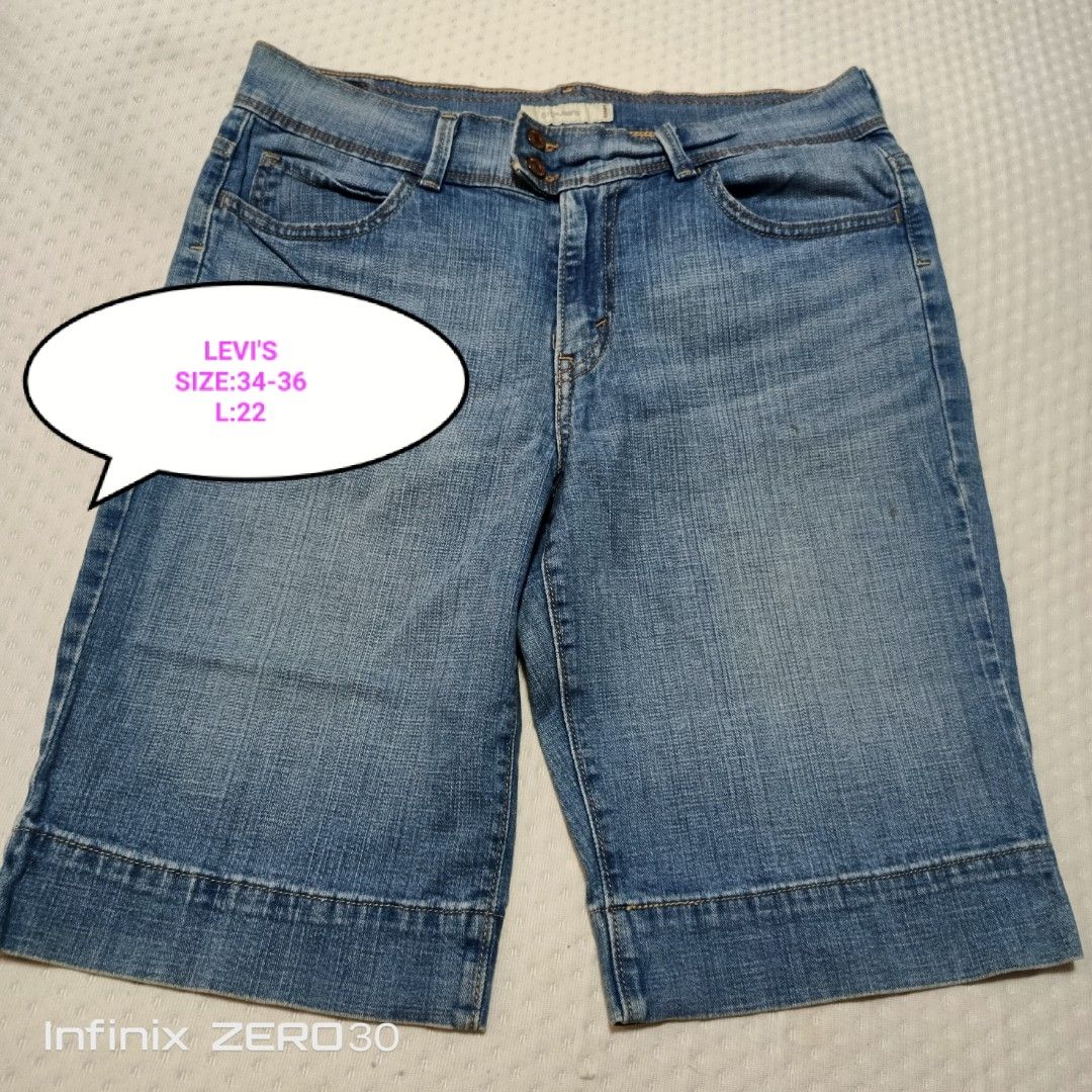 LEVI'S LONG SHORT WOMEN 34-36 (Category: Shorts) located in Quezon City. Submitted by ahyaladyblue (Listing ID 1461932425, Image 1). Description: .